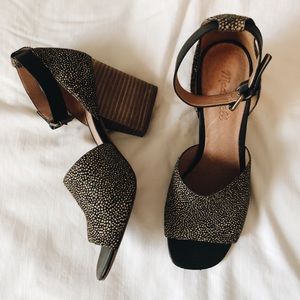 Madewell Alena Sandal in Dotted Calf Hair size 8.5